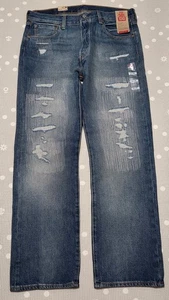 Jeans Uomo Levi’s 501 Original Fit Nuovo con etichette - Distrutto, 150° Anniversario - 36 X 32 - Foto 1 di 6