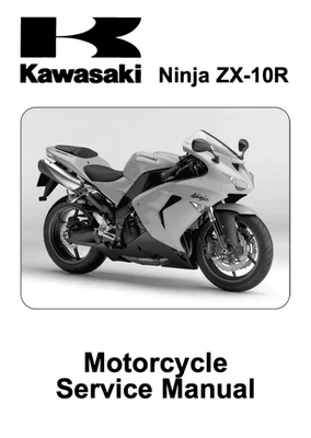 Kawasaki Ninja ZX-10R 2005 manual de servicio de motocicleta Foto 1 de 4