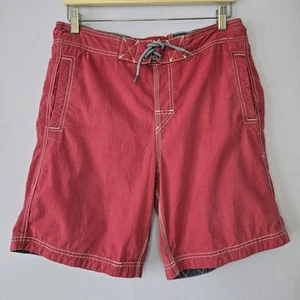 Fat Face Swim Shorts Faded Red Effect Mens, Size 34 Inch Waist Swimming Summer - Picture 1 of 8
