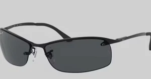 BRANDNEUE Ray-Ban RB3183 Sonnenbrille schwarzes Gestell mit grauen Gläsern mit Farbverlauf - Bild 1 von 5