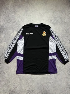 Kelme Real Madrid Mens SS Home Long Sleeve Shirt 1996/97 - Picture 1 of 13