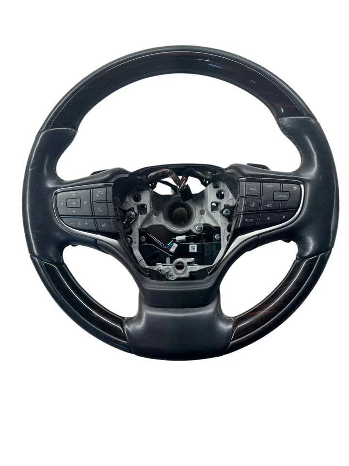2018–2020 Lexus LS500 Steering Wheel Premium Leather Wood Black Genuine OEM - Image 1 of 4