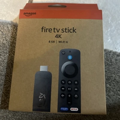 Amazon Fire TV Stick 4K Streaming Media Player W/Alexa Remote WIFI 6 - New - Image 1 of 2