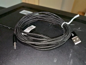 ONE Black {Case Logic} 10-foot Braided USB-C-to-USB-A Charge & Sync Cable - Picture 1 of 4