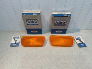 NOS 1967 1968 1969 FORD F100 F250 F350 TRUCK PARKING LIGHT LENSES..NEW OE FOMOCO - Picture 1 of 6