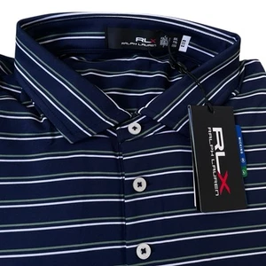 RLX Ralph Lauren gestreiftes leichtes Airflow Jersey Polo Größe 2XL 110 $ - Bild 1 von 6