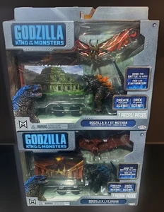 JAKKS Pacific Godzilla King of Monsters Godzilla , Mothra & Rodan Set Of 2 New - Picture 1 of 7