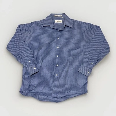 Camisa de manga larga con botones a rayas de algodón peinado egipcio Valentino para hombre Foto 1 de 4