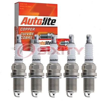 Velas de ignição Autolite núcleo de cobre 5 peças para 2006-2014 Volkswagen Beetle 2.5L od - Imagem 1 de 4