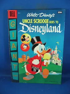 DELL GIGANTE TÍO SCROOGE VA A DISNEYLAND 1 F EN MUY BUEN ESTADO DELL BARKS 1957 - Imagen 1 de 3