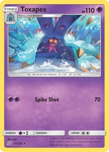 Pokemon SM Unified Minds: REVERSE HOLO - TOXAPEX 97/236 LIGHT PLAY - Bild 1 von 1