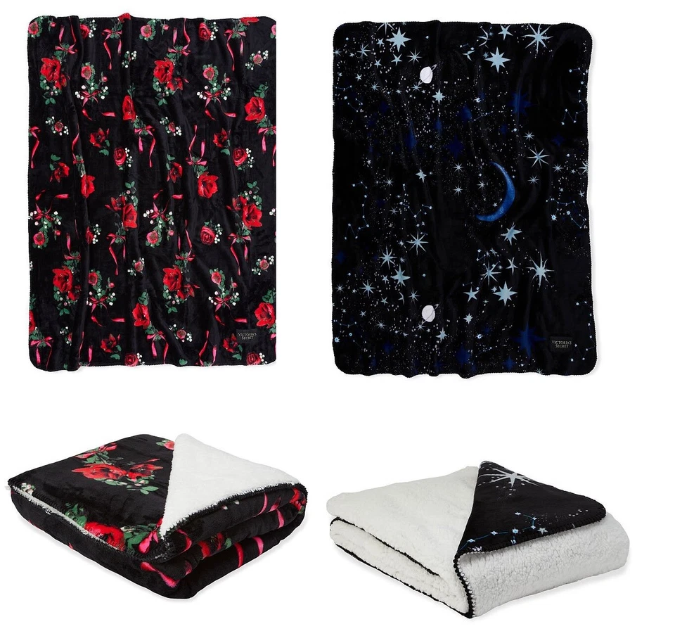 Manta Sherpa VICTORIA'S SECRET Felpa Vellón 50"x60" Foto 1 de 1