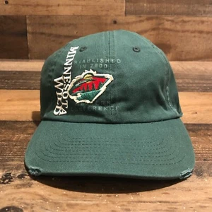Minnesota Wild Hat Strapback Cap Mens Green NHL Hockey Old Time Hockey - READ - Picture 1 of 12
