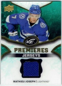 2018-19 UD Ice Premieres Jerseys MATHIEU JOSEPH #IPJ-MJ Lightning RC Rookie 1:33 - Picture 1 of 1