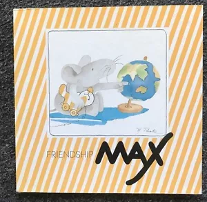 Friendship Max by Hanne Turk Max the Mouse series Picture Book 1985 paperback - Foto 1 di 1