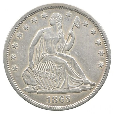 1865-S Seated Liberty Half Dollar *3395 - Image 1 of 3