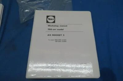 BSA 750cc  Workshop Manual, 1969-1972 Rocket 3 ( Hardcover Copy )  # 5 - Image 1 of 4