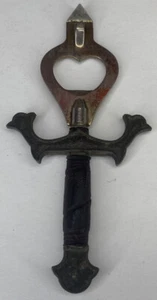 Sword Hilt Bottle Opener Vintage Japan Metal - Picture 1 of 4
