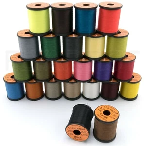 UNI THREAD 6/0 - Fly Tying Jig Waxed Thread 200 yd Spool - 24 Colors Available! - Picture 1 of 25