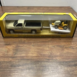 ERTL 1/16 Cub Cadet Dealership Pickup Truck w Trailer Lawn Mower Tractor Rare - Picture 1 of 12