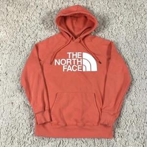 The North Face Hoodie Damen Small Orange Pullover Outdoor Big Logo Wandern - Bild 1 von 14
