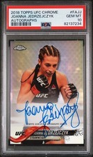 2018 Topps Chrome UFC Joanna Jedrzejczyk  FAJJ On Card Auto PSA 10 POP 5
