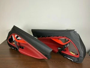 McLaren 720s Türverkleidungen / Door Panels Leather Black Red - Bild 1 von 7
