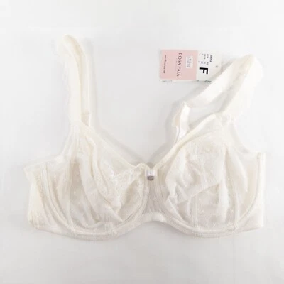 Sujetador Rosa Faia By Anita Selma 32F Blanco Encaje Con Aros Sin Acolchado Ajustable Nuevo Foto 1 de 4