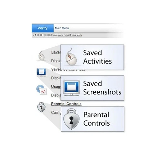 Verity Parental Monitoring Software Monitor and Track Online usage restrict PC  - Image 1 of 1