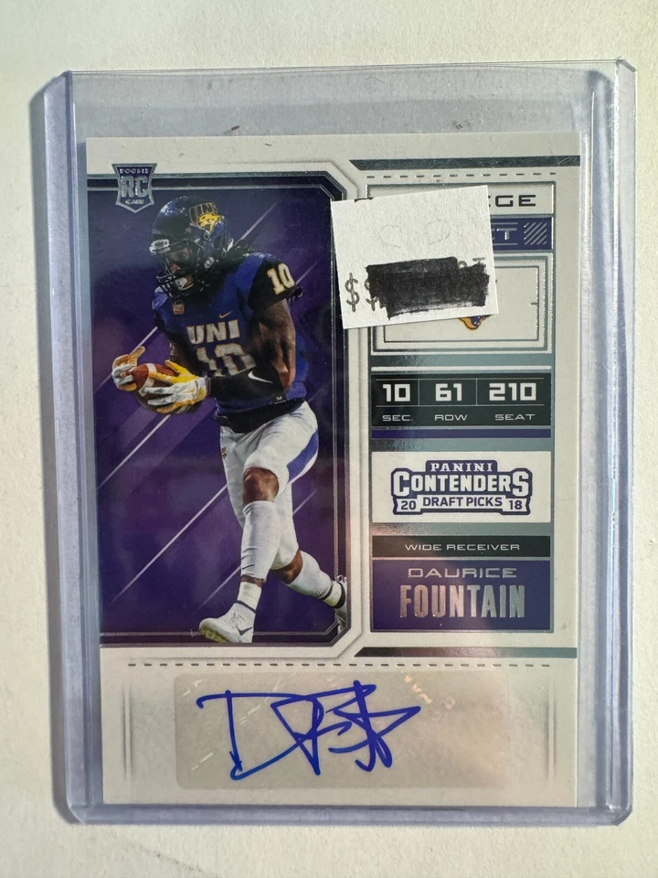 K223,262 - 2018 Panini Contenders Draft Picks #290 Daurice Fountain Auto RC - Image 1 of 1