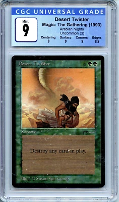MTG Arabian Nights Desert Twister CGC 9.0 Mint  Magic card  WOTC Amricons 5119 - Image 1 of 4
