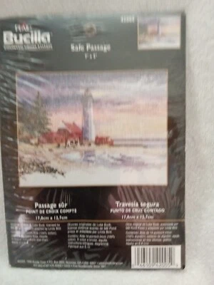 Bucilla Counted Cross Stitch Safe Passage Lighthouse Gold Needle NEW 42005 - Image 1 of 4