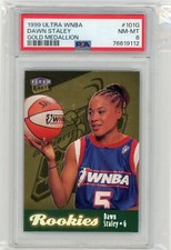 1999 Fleer Ultra WNBA Gold Medallion Rookie #101G Dawn Staley PSA 8