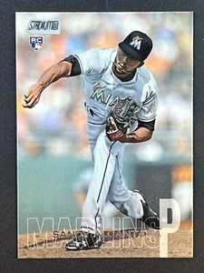 SANDY ALCANTARA RC 2018 Stadium Club #1 Miami Marlins - Picture 1 of 2
