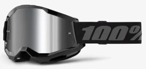 Gafas 100 % Strata 2, motocross, moto de cross, ATV, MTB, BMX, lente espejo plateada - Imagen 1 de 7