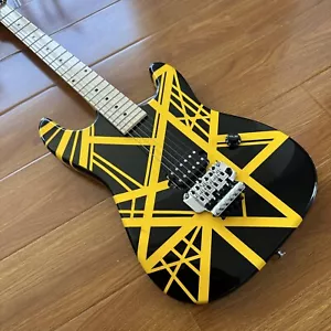Heißer Verkauf Maßgefertigte E-Gitarre ST Yellow Line Inlays 2H Tonabnehmer - Bild 1 von 14