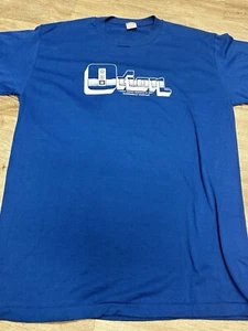 Vintage 80’s GM T-Shirt Orion Plant Blue Auto - Men's L - Cadillac Oldsmobile - Picture 1 of 5