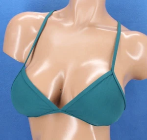Top de bikini Jolyn Triangle inalámbrico sin forro con tiras espalda deportiva talla mediana #H3128 - Imagen 1 de 6