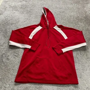 Augusta Wicking Hoodie Pullover Sweatshirt Unisex Adult Medium Red Fleece Casual - Picture 1 of 9