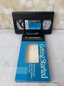 Téléphone portable Motorola 1992 Cellular Deluxe Démarrage Manuel sur VHS - Photo 1 sur 13