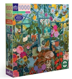 Rompecabezas inglés invernadero 1000 piezas de eeboo ~ artista Victoria Ball - Imagen 1 de 5