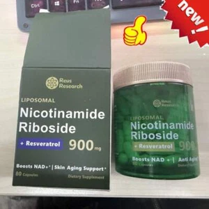 1X~Reus Research NAD+Supplement Caps for Skin Aging Support, Energy & Focus(-NEW - Picture 1 of 7