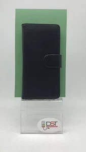 Cover case a Portafoglio per Huawei Ascend P7 Rigida Ecopelle Nera - Foto 1 di 4