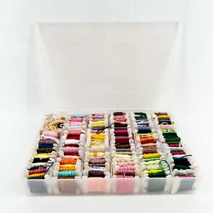 Unbranded Embroidery Floss 150 Bobbins Mixed Lot Cross Stitch Thread in Box - Picture 1 of 8
