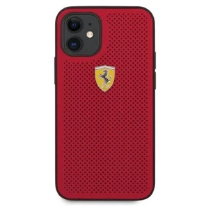 Ferrari iPhone 12 mini Hülle Cover Case On Track Perforated red - Bild 1 von 7
