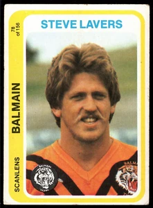 1979 #78 Steve Lavers Balmain Tigers Scanlens rugby league NRL card - Picture 1 of 2