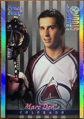 1997-98 Donruss Studio Press Proofs Silver Marc Denis #25 #’d /1000 - Image 1 of 2