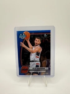2024-25 ALEX KARABAN BOWMAN CHROME U UNIVERSITY #100 BLUE REFRACTOR /199!! - Picture 1 of 2