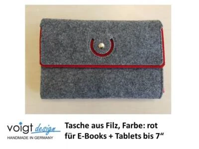 Tasche FILZ Tablet + E-Book 200-R für 7" Acer Kindle Lenovo Samsung Tolino - Bild 1 von 4