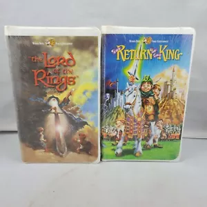 Lot 2 New SEALED VHS Movies Lord of the Rings & Return of the King - Animated - Picture 1 of 3